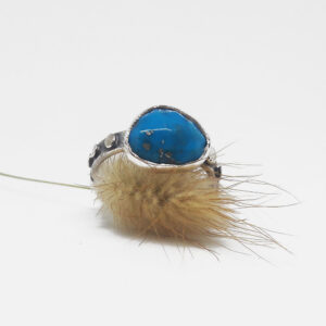 Unique ring with turquoise stone