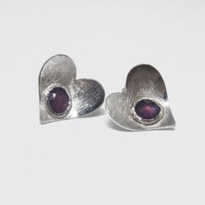 Ruby love earrings