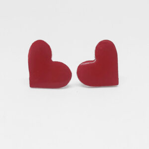 Red love earrings